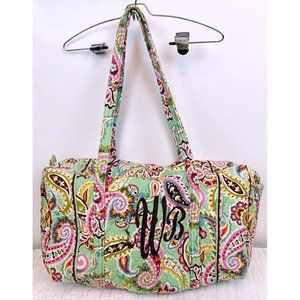 Vera Bradley Duffle Bag Green Paisley Tutti Frutti Spring 2013 Floral Overnight